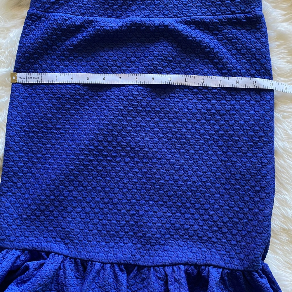Anthropologie Postage Stamp Blue Skirt - Picture 7 of 8